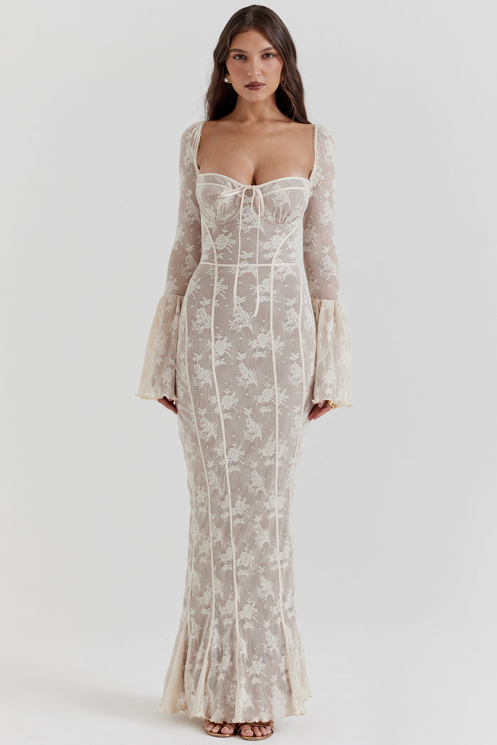 Vintage Veil Enchant Elbise