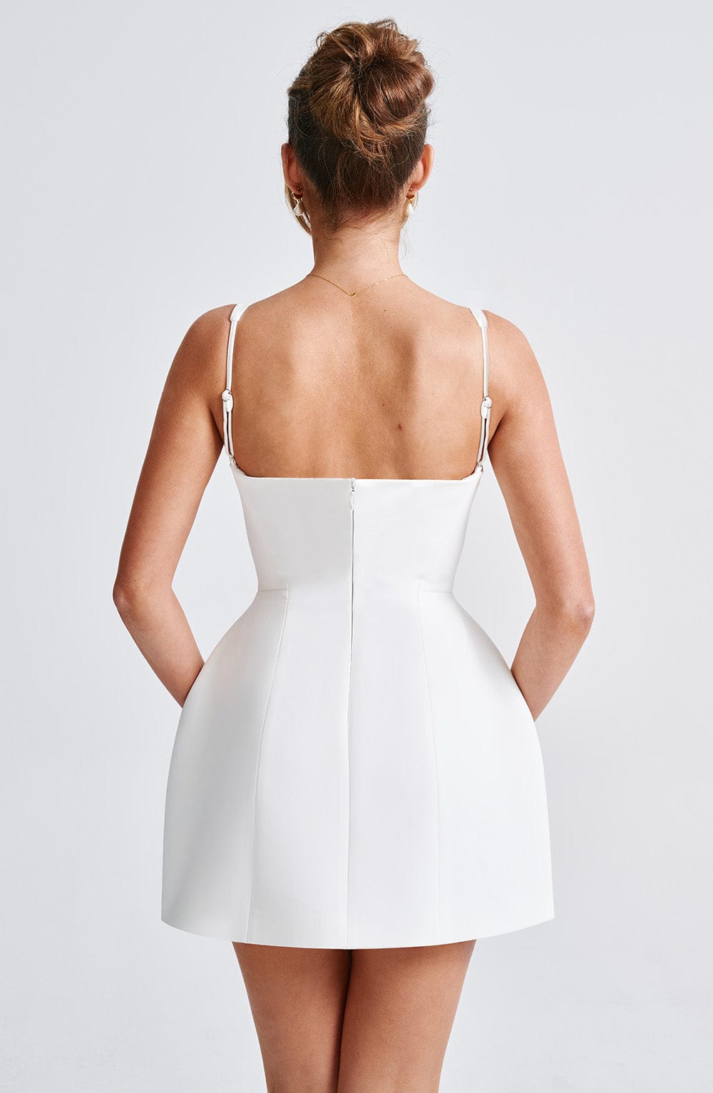 Claretta Mini Elbise  Ivory