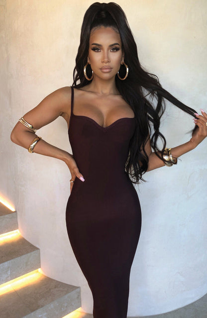 Mayra Bandage Maxi Elbise